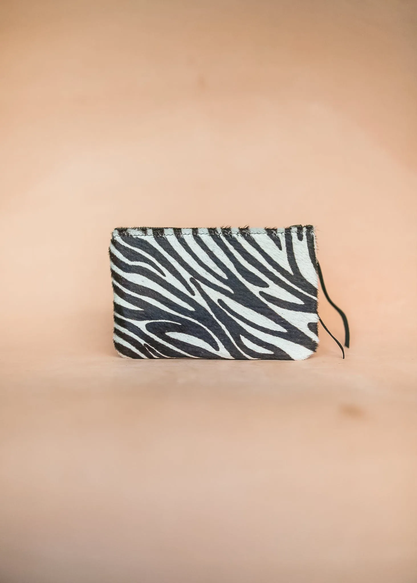 Clementine Clutch - Cow Hair on Hide