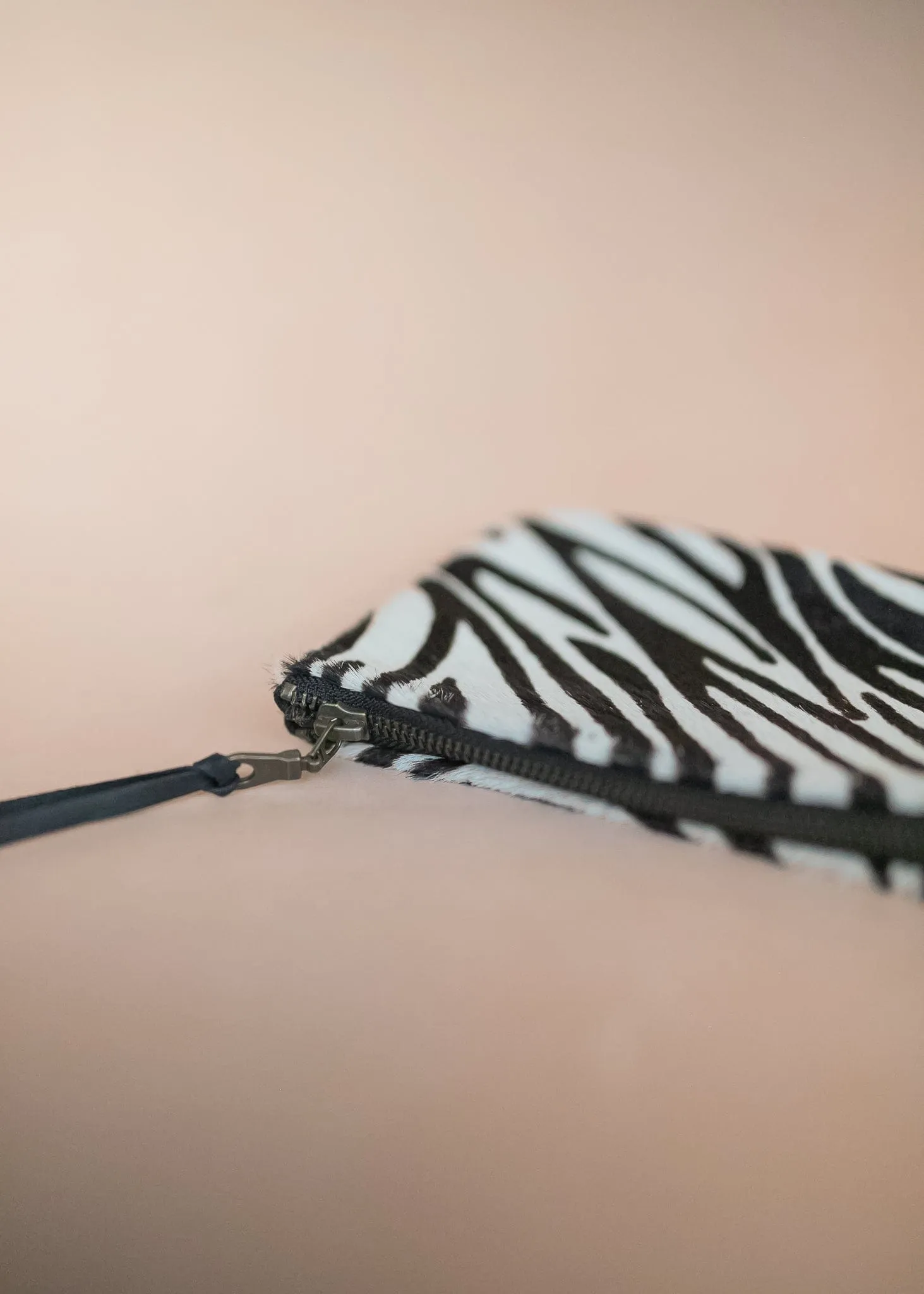 Clementine Clutch - Cow Hair on Hide