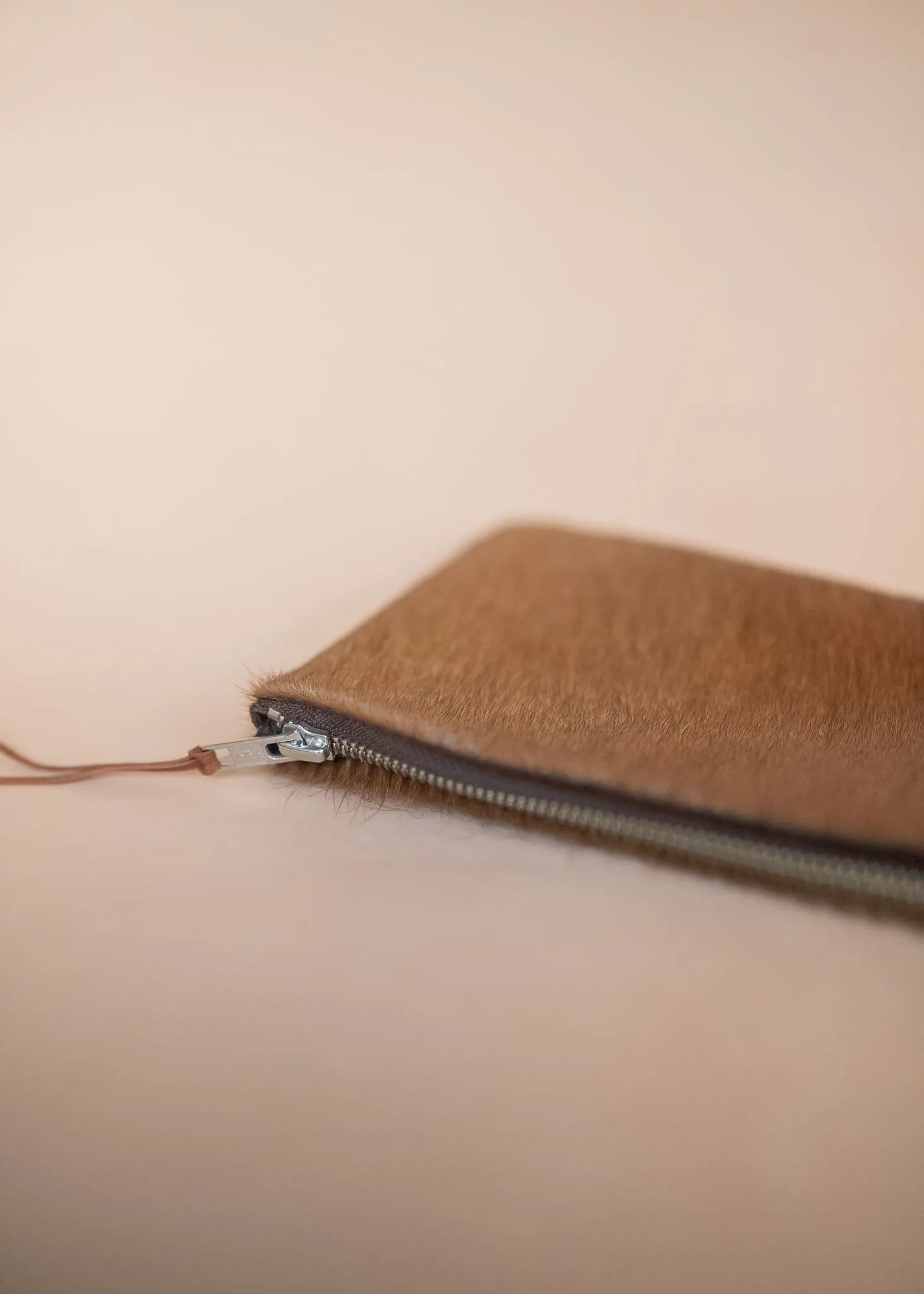 Clementine Clutch - Cow Hair on Hide