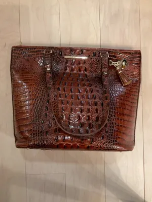 {{ClientCode}} BROWN BRAHMIN TOTE PURSE