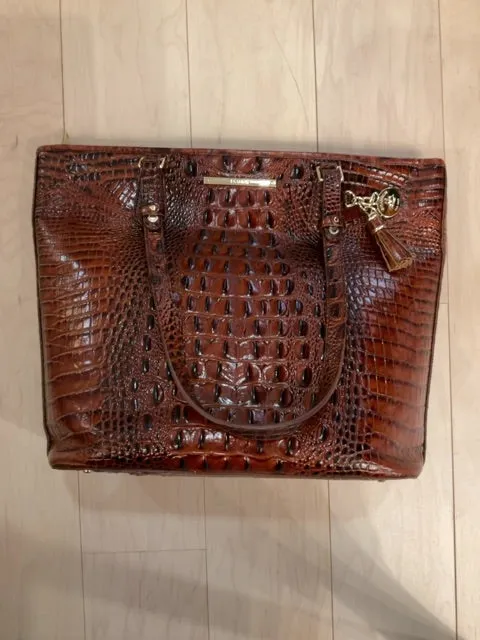 {{ClientCode}} BROWN BRAHMIN TOTE PURSE