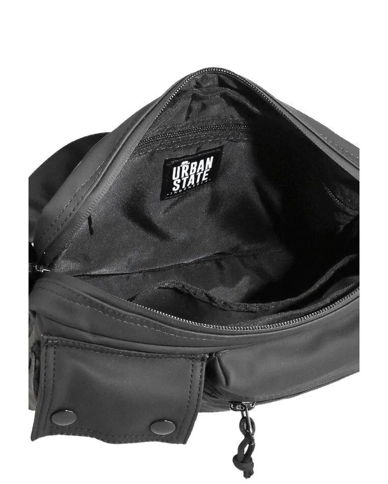 Coated Dry Track Crossbody Bag - Black