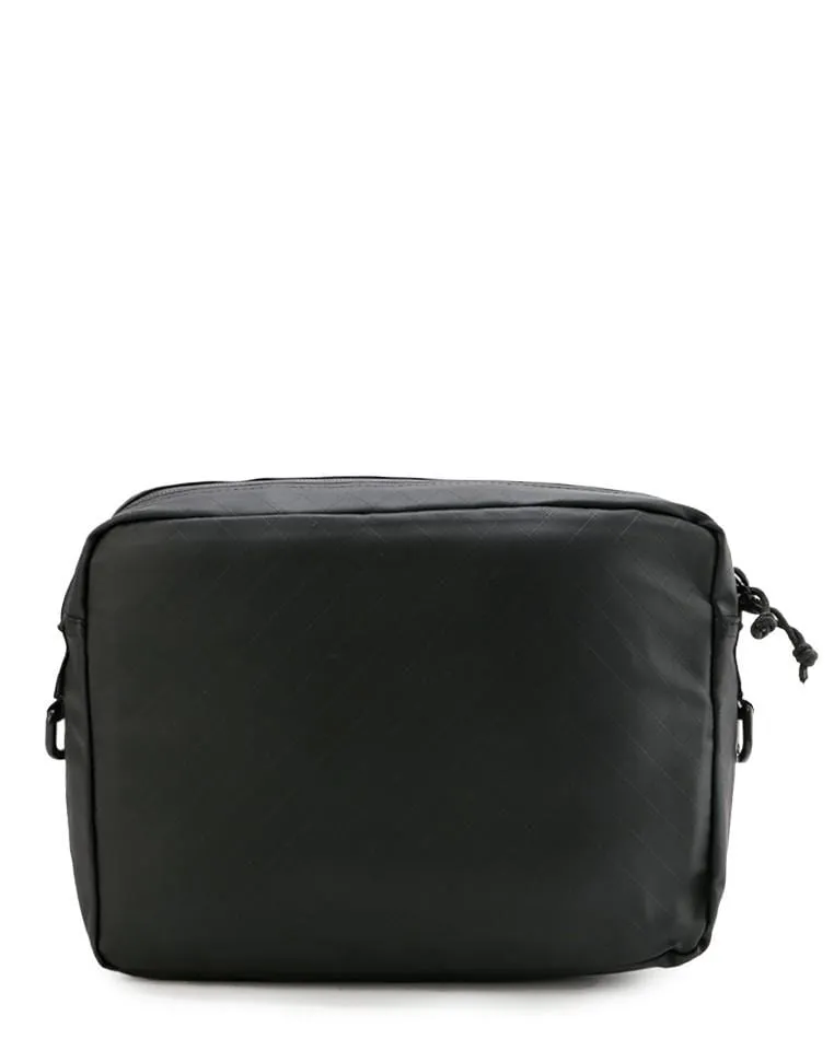 Coated Edge Track Crossbody Bag - Black