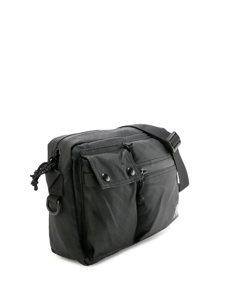 Coated Edge Track Crossbody Bag - Black