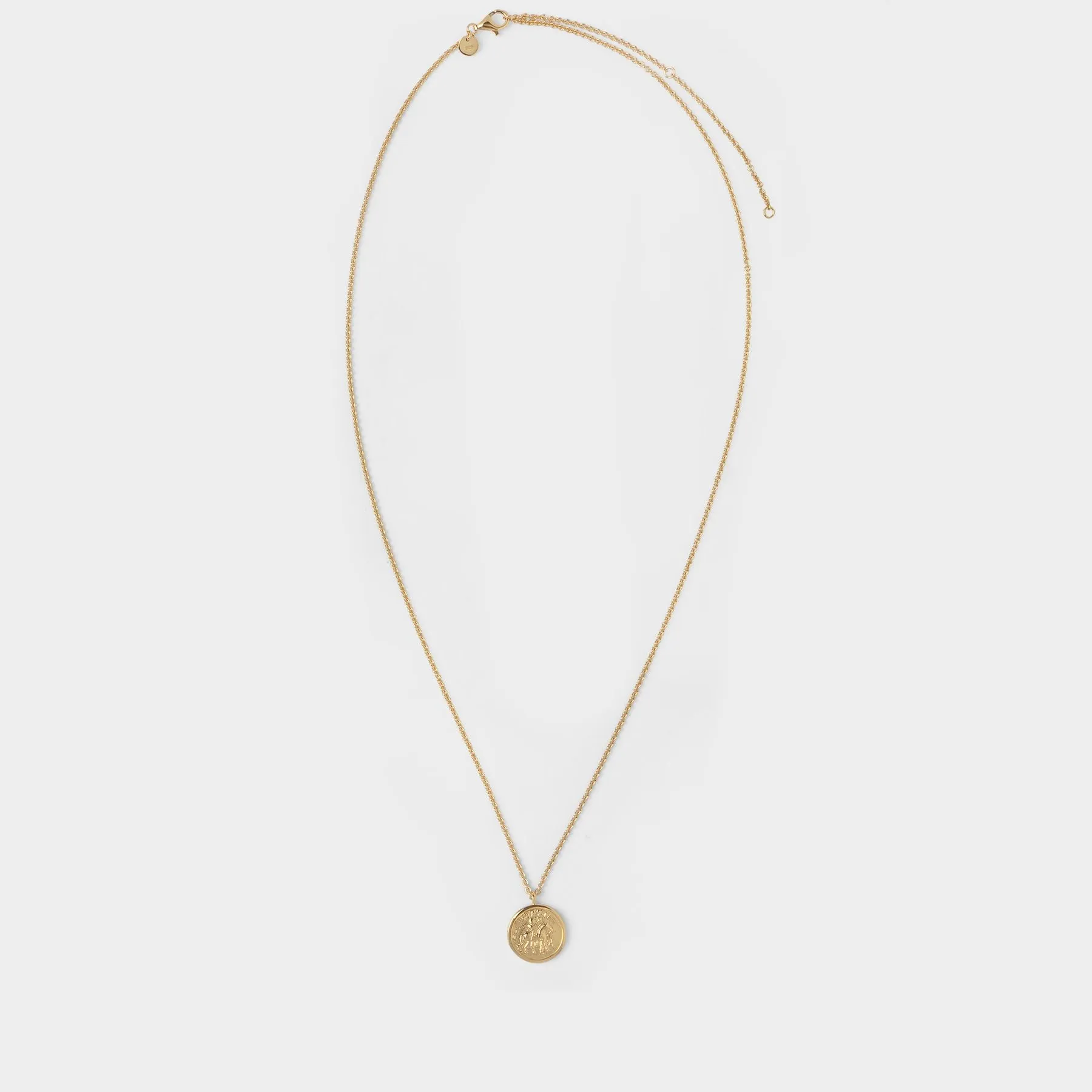 Coin Pendant Gold in Silver 9K Gold Plated