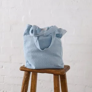 Cord Tote Bag in Baby Blue