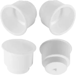 Cup Drink Holder Great White Plastic with Side-Drain Holder (1pcs)