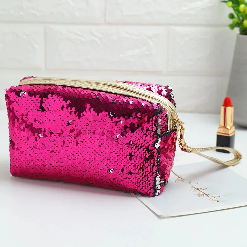 Cute Sequined Travel Makeup Bag (   more colors)