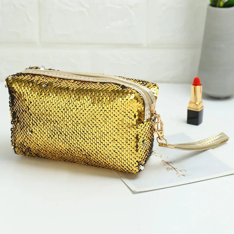 Cute Sequined Travel Makeup Bag (   more colors)