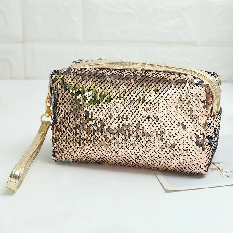 Cute Sequined Travel Makeup Bag (   more colors)