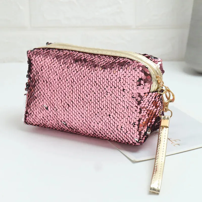 Cute Sequined Travel Makeup Bag (   more colors)