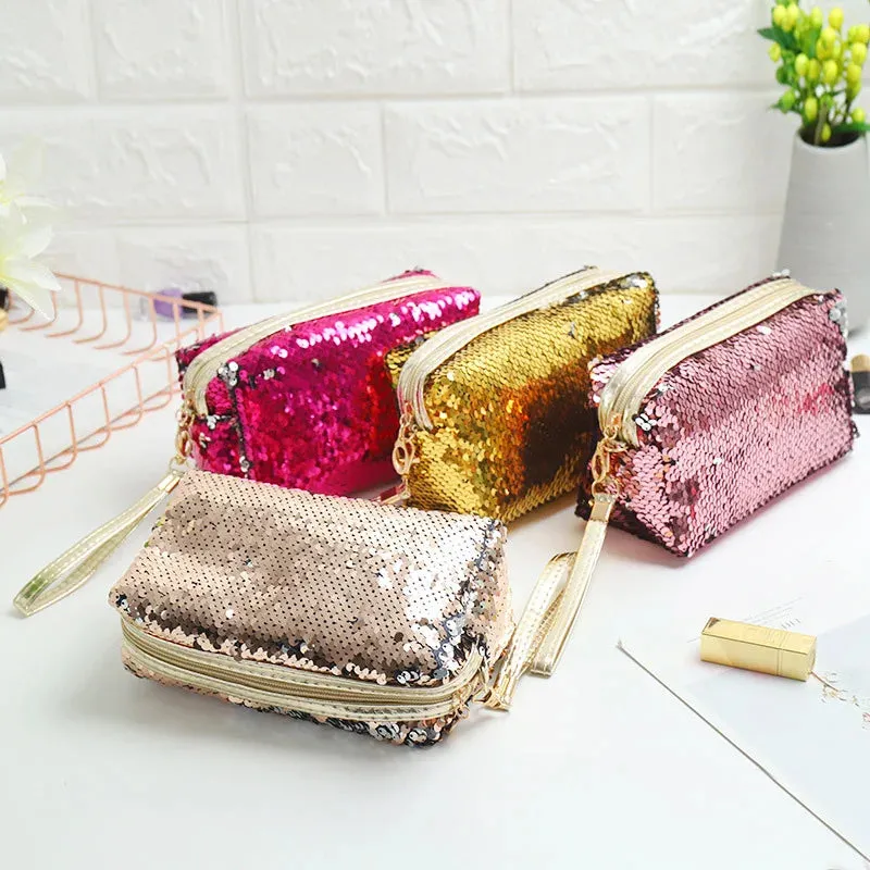 Cute Sequined Travel Makeup Bag (   more colors)