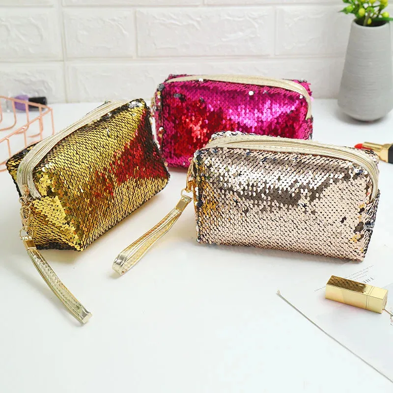 Cute Sequined Travel Makeup Bag (   more colors)
