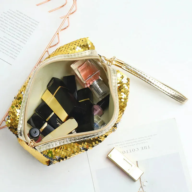Cute Sequined Travel Makeup Bag (   more colors)
