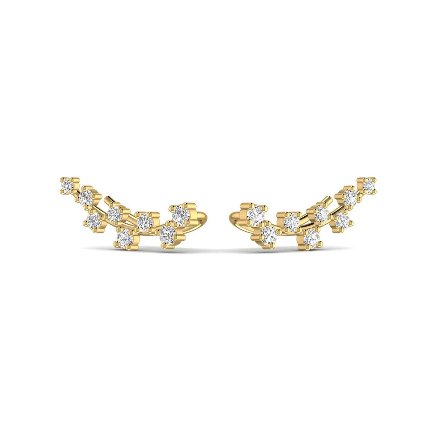Dazzling Diamond Gold Stud Earring