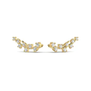 Dazzling Diamond Gold Stud Earring