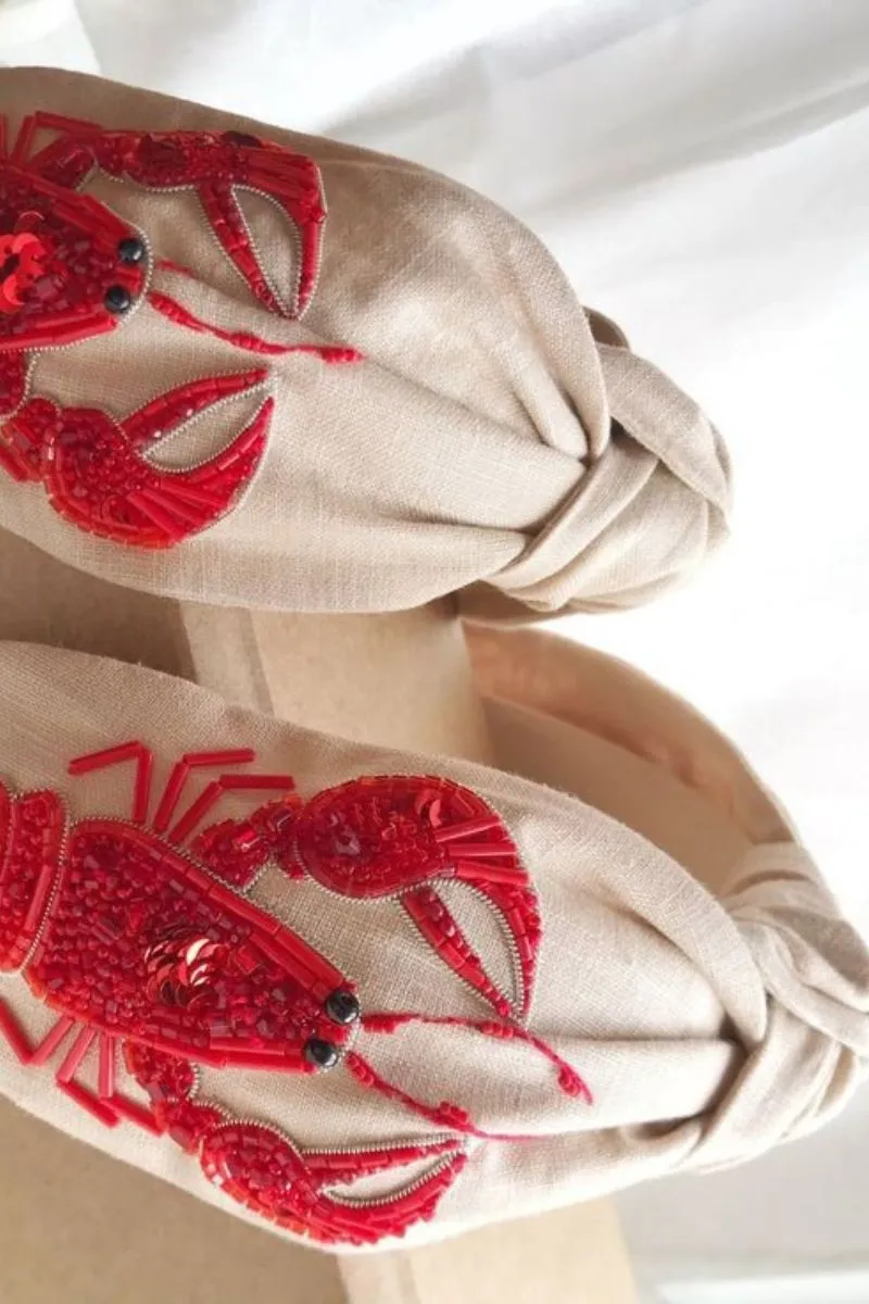 Dazzling Gem Lobster | Beige | Hårbøjle fra By Timm