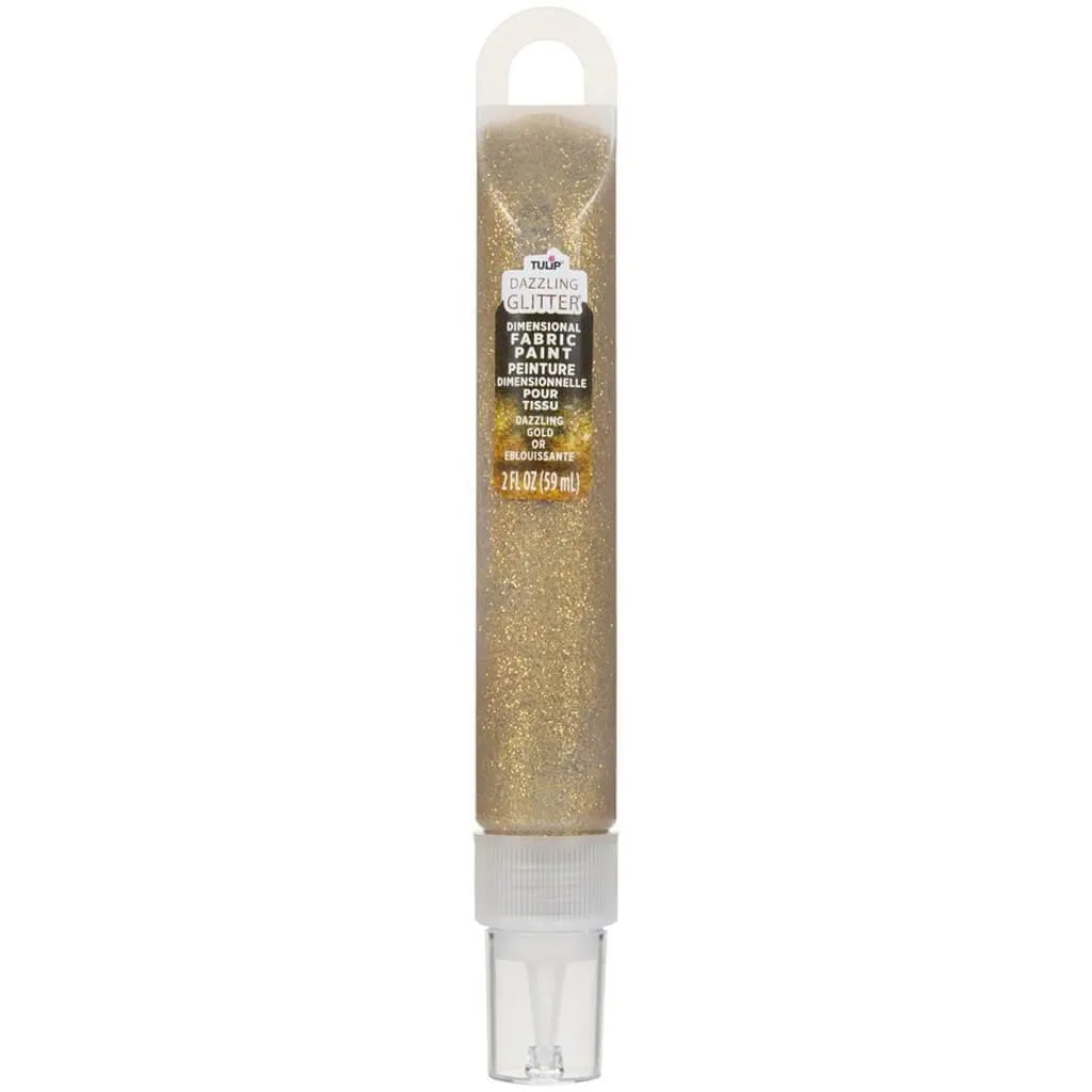 Dazzling Glitter Dimensional Fabric Paint 2oz Saphire
