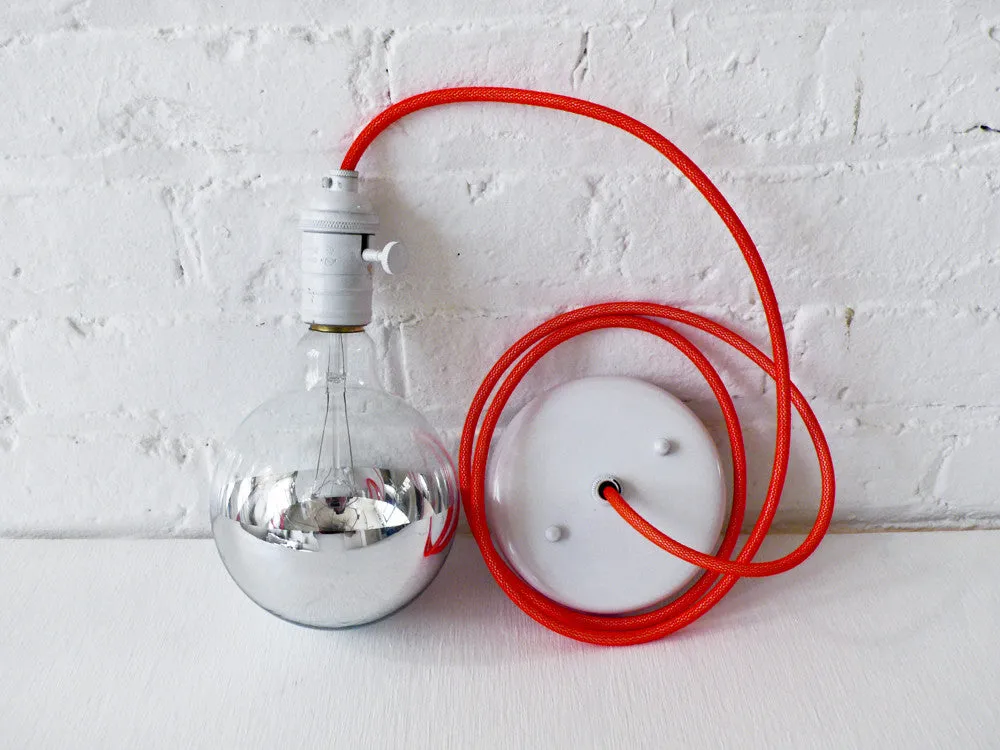 Design A Custom Hanging Light Lamp with Color Cord Pendant