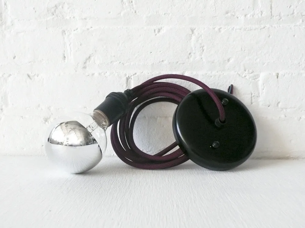 Design A Custom Hanging Light Lamp with Color Cord Pendant