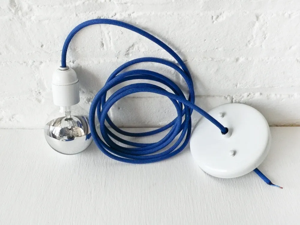 Design A Custom Hanging Light Lamp with Color Cord Pendant