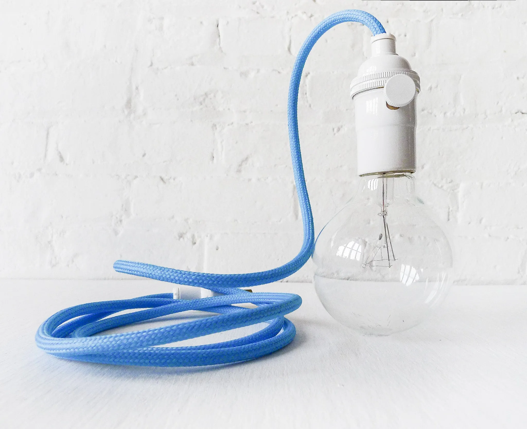 Design A Custom Hanging Light Lamp with Color Cord Pendant