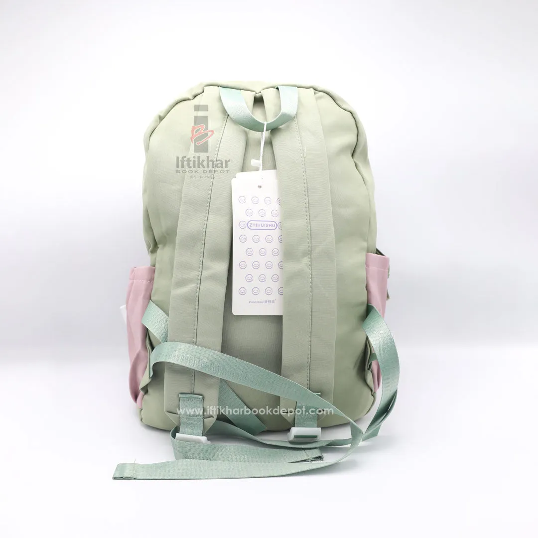 Double Color Bear Bag Pack Pink & Green