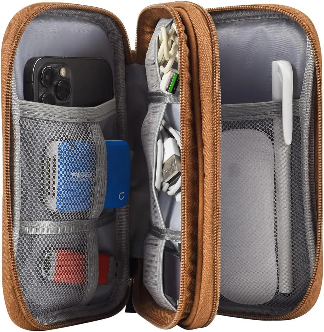 Electronic Organizer Travel USB Cable Accessories Bag/Case,Waterproof for Power Bank,Charging Cords,Chargers,Mouse ,Earphones Flash Drive