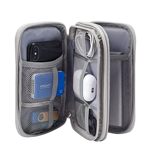 Electronic Organizer Travel USB Cable Accessories Bag/Case,Waterproof for Power Bank,Charging Cords,Chargers,Mouse ,Earphones Flash Drive