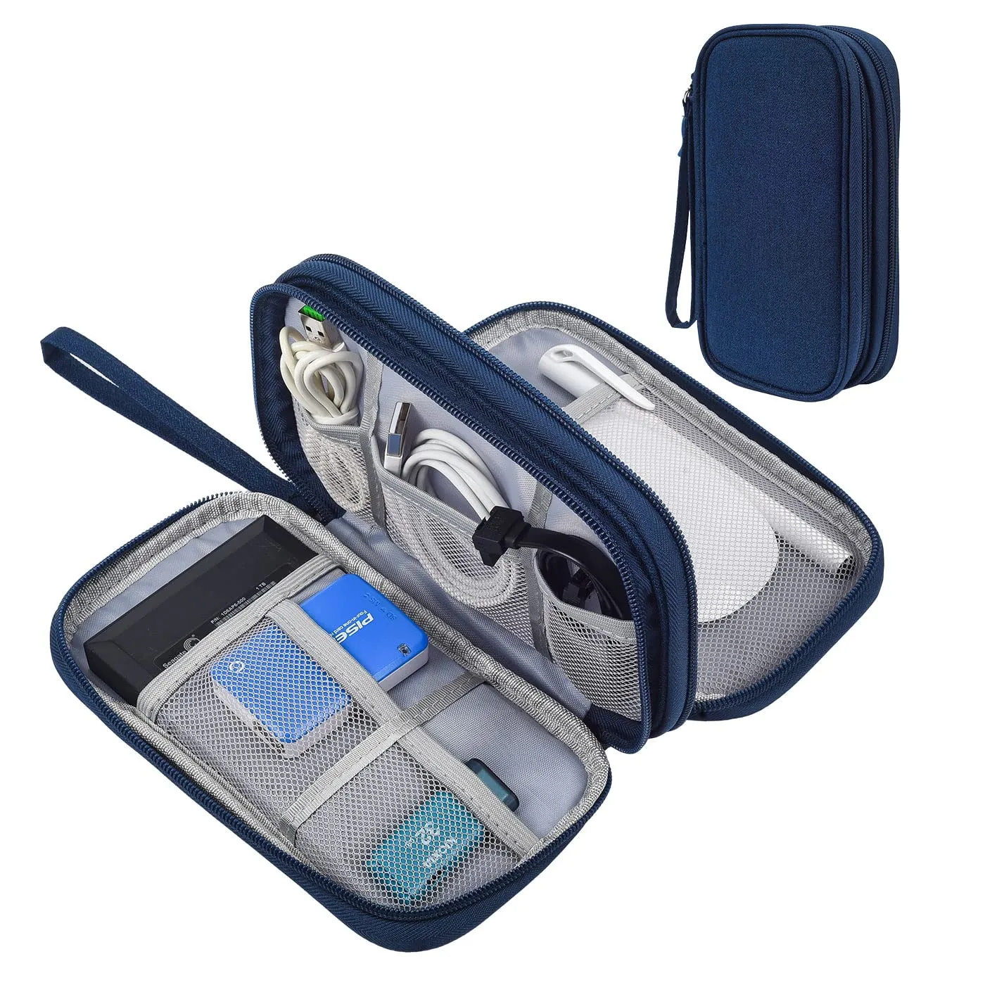 Electronic Organizer Travel USB Cable Accessories Bag/Case,Waterproof for Power Bank,Charging Cords,Chargers,Mouse ,Earphones Flash Drive