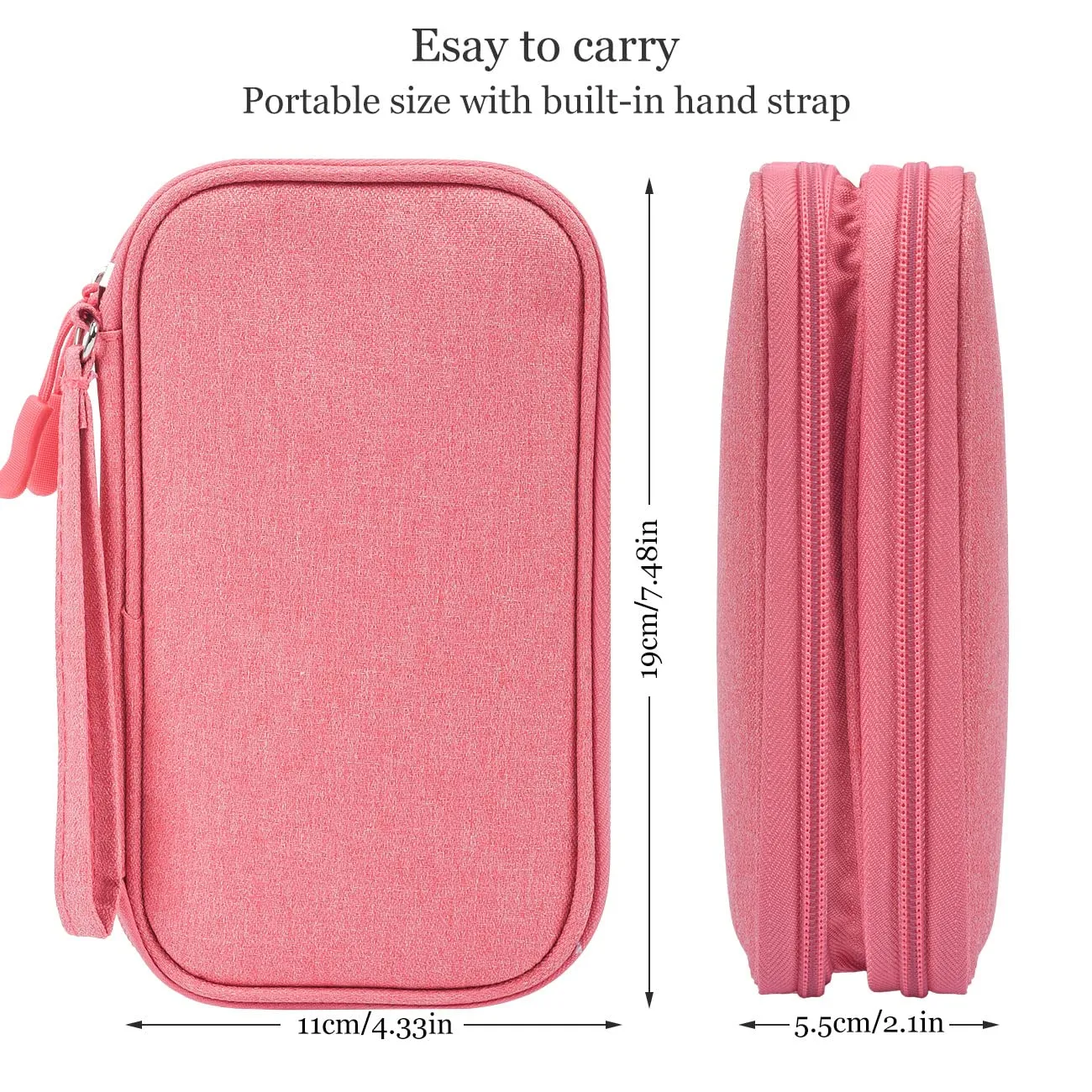 Electronic Organizer Travel USB Cable Accessories Bag/Case,Waterproof for Power Bank,Charging Cords,Chargers,Mouse ,Earphones Flash Drive