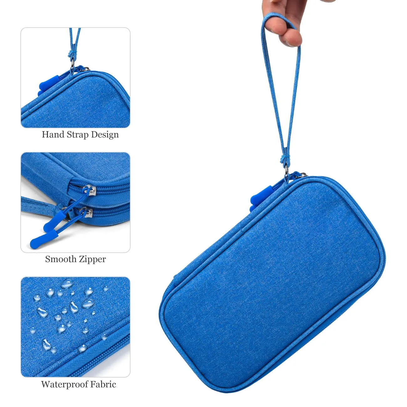 Electronic Organizer Travel USB Cable Accessories Bag/Case,Waterproof for Power Bank,Charging Cords,Chargers,Mouse ,Earphones Flash Drive
