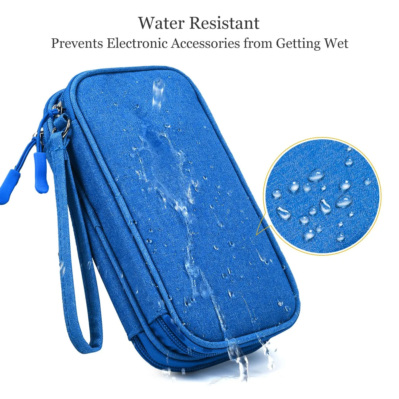 Electronic Organizer Travel USB Cable Accessories Bag/Case,Waterproof for Power Bank,Charging Cords,Chargers,Mouse ,Earphones Flash Drive