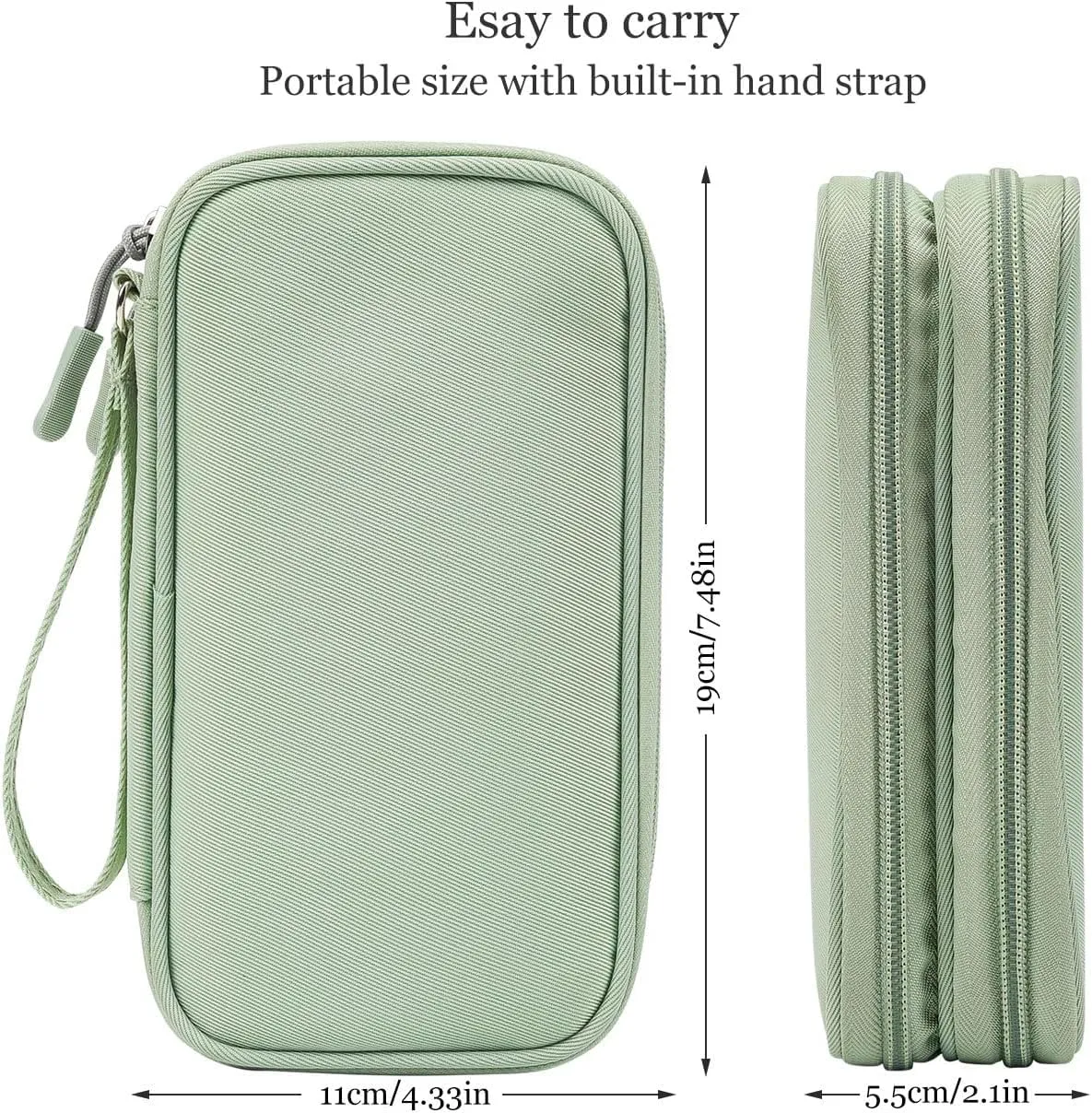 Electronic Organizer Travel USB Cable Accessories Bag/Case,Waterproof for Power Bank,Charging Cords,Chargers,Mouse ,Earphones Flash Drive