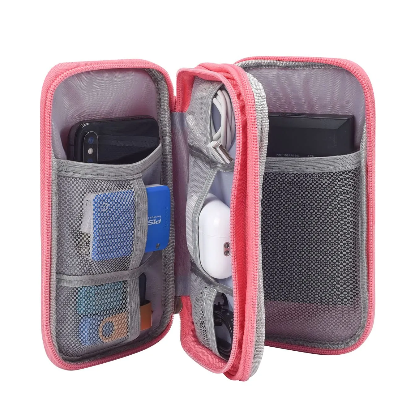 Electronic Organizer Travel USB Cable Accessories Bag/Case,Waterproof for Power Bank,Charging Cords,Chargers,Mouse ,Earphones Flash Drive