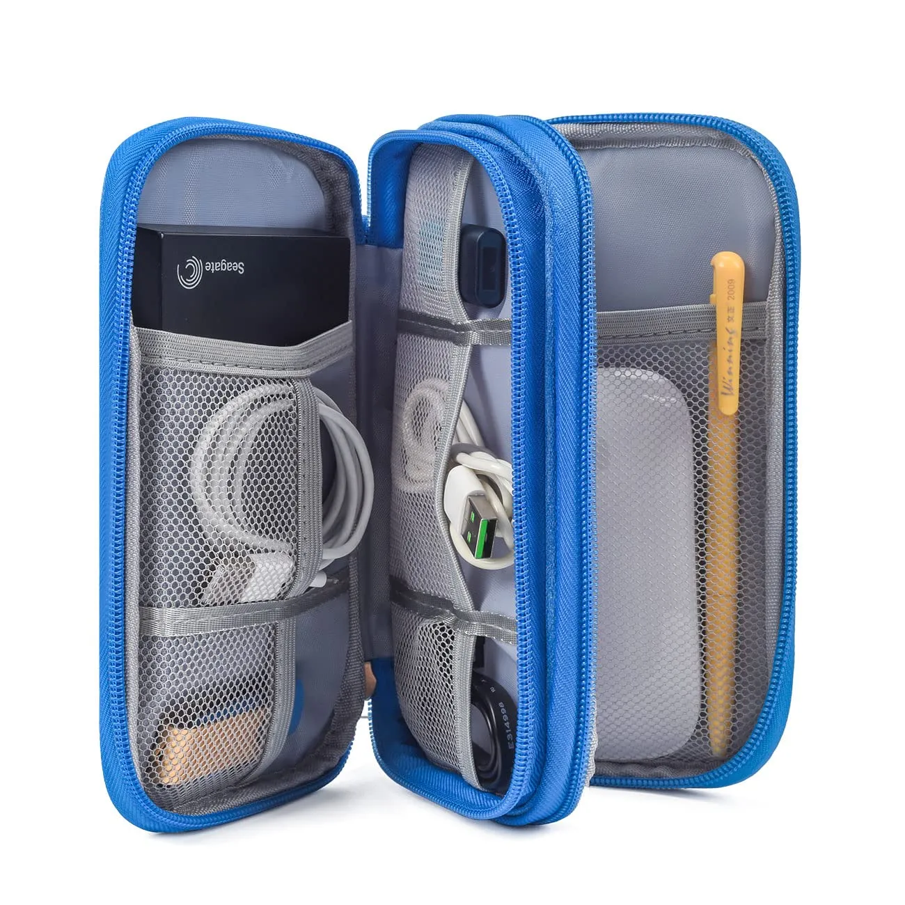 Electronic Organizer Travel USB Cable Accessories Bag/Case,Waterproof for Power Bank,Charging Cords,Chargers,Mouse ,Earphones Flash Drive