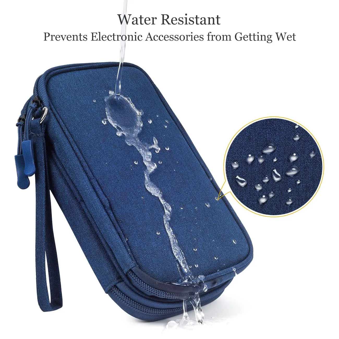 Electronic Organizer Travel USB Cable Accessories Bag/Case,Waterproof for Power Bank,Charging Cords,Chargers,Mouse ,Earphones Flash Drive