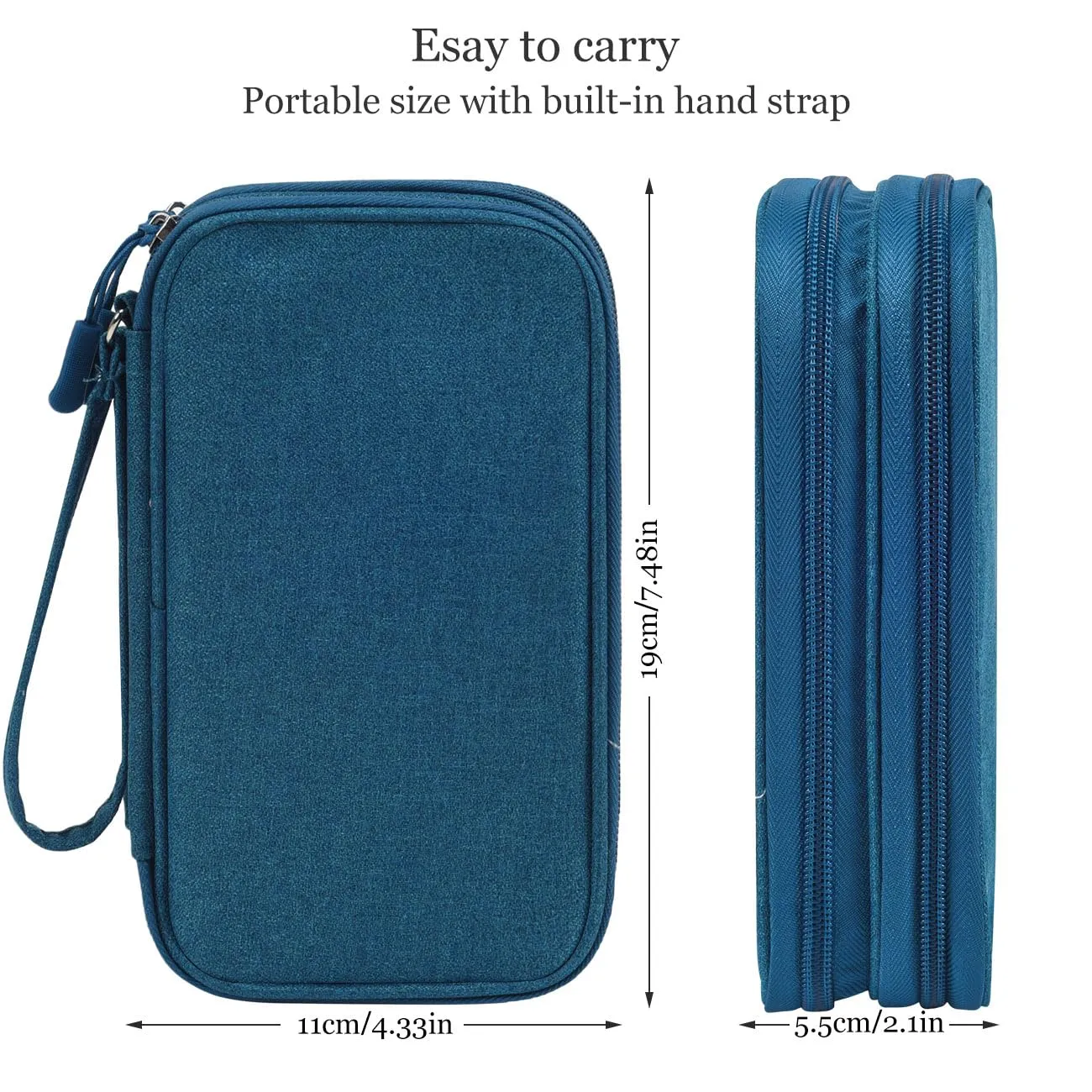 Electronic Organizer Travel USB Cable Accessories Bag/Case,Waterproof for Power Bank,Charging Cords,Chargers,Mouse ,Earphones Flash Drive
