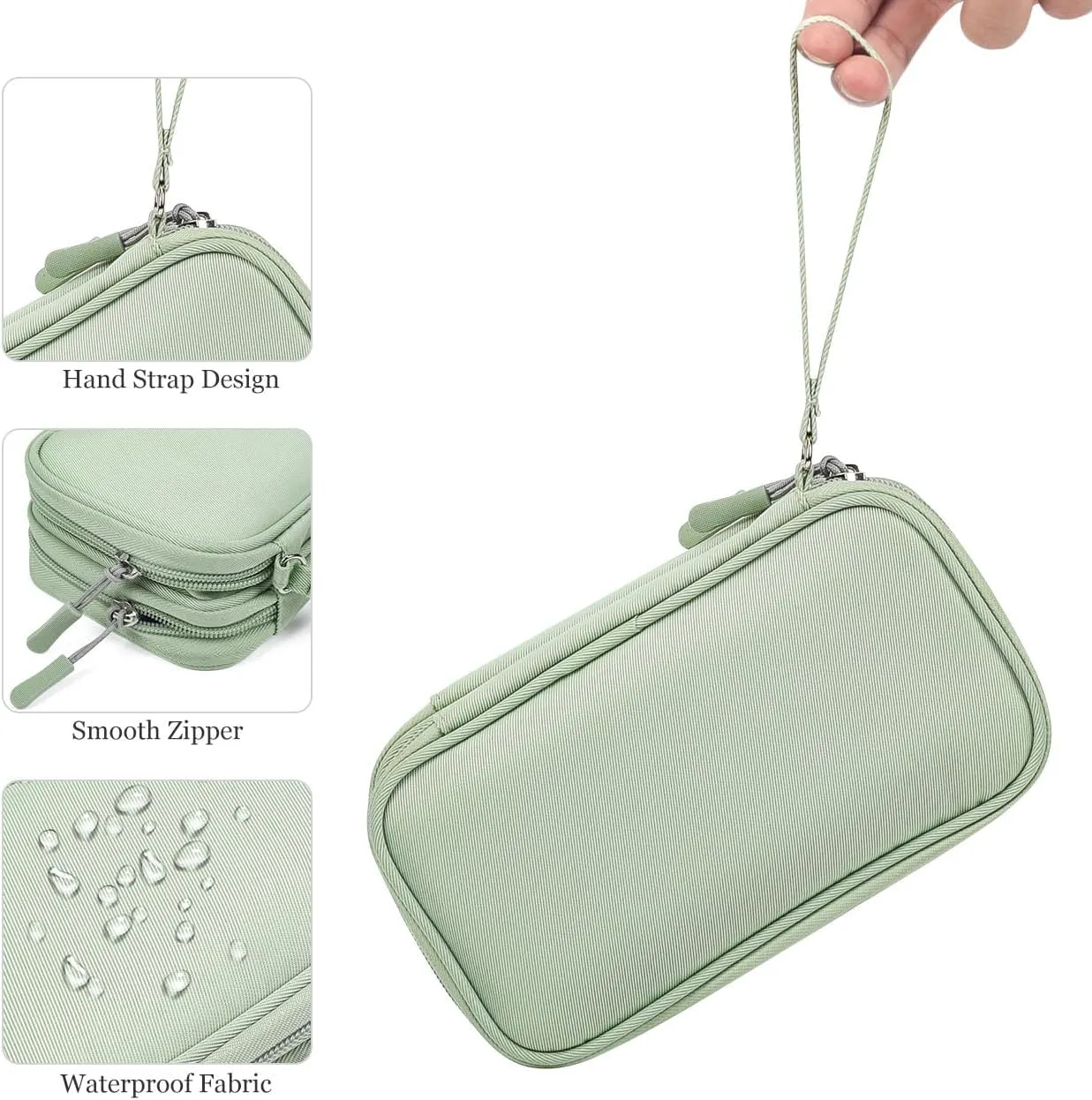 Electronic Organizer Travel USB Cable Accessories Bag/Case,Waterproof for Power Bank,Charging Cords,Chargers,Mouse ,Earphones Flash Drive