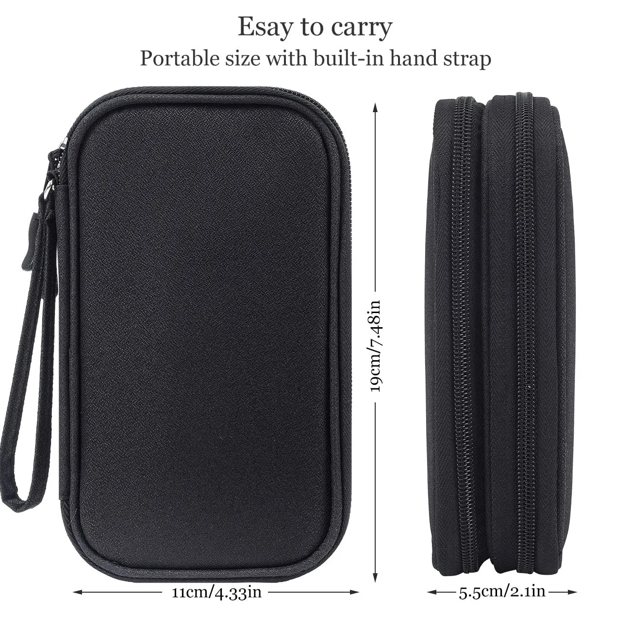 Electronic Organizer Travel USB Cable Accessories Bag/Case,Waterproof for Power Bank,Charging Cords,Chargers,Mouse ,Earphones Flash Drive