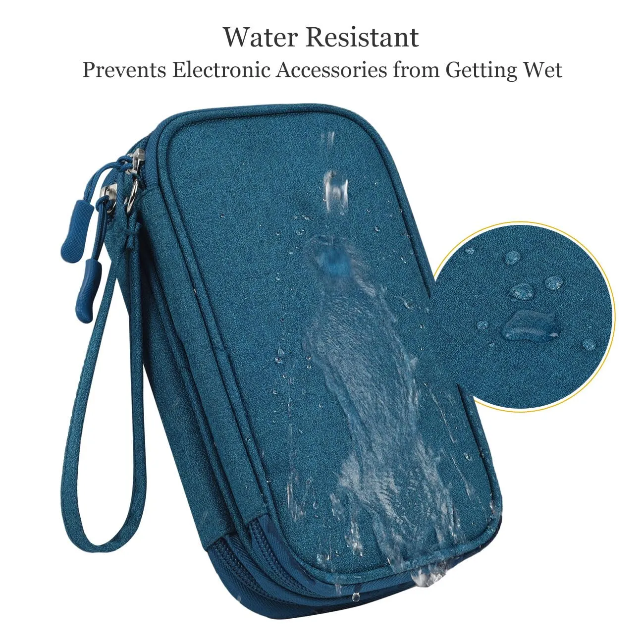 Electronic Organizer Travel USB Cable Accessories Bag/Case,Waterproof for Power Bank,Charging Cords,Chargers,Mouse ,Earphones Flash Drive