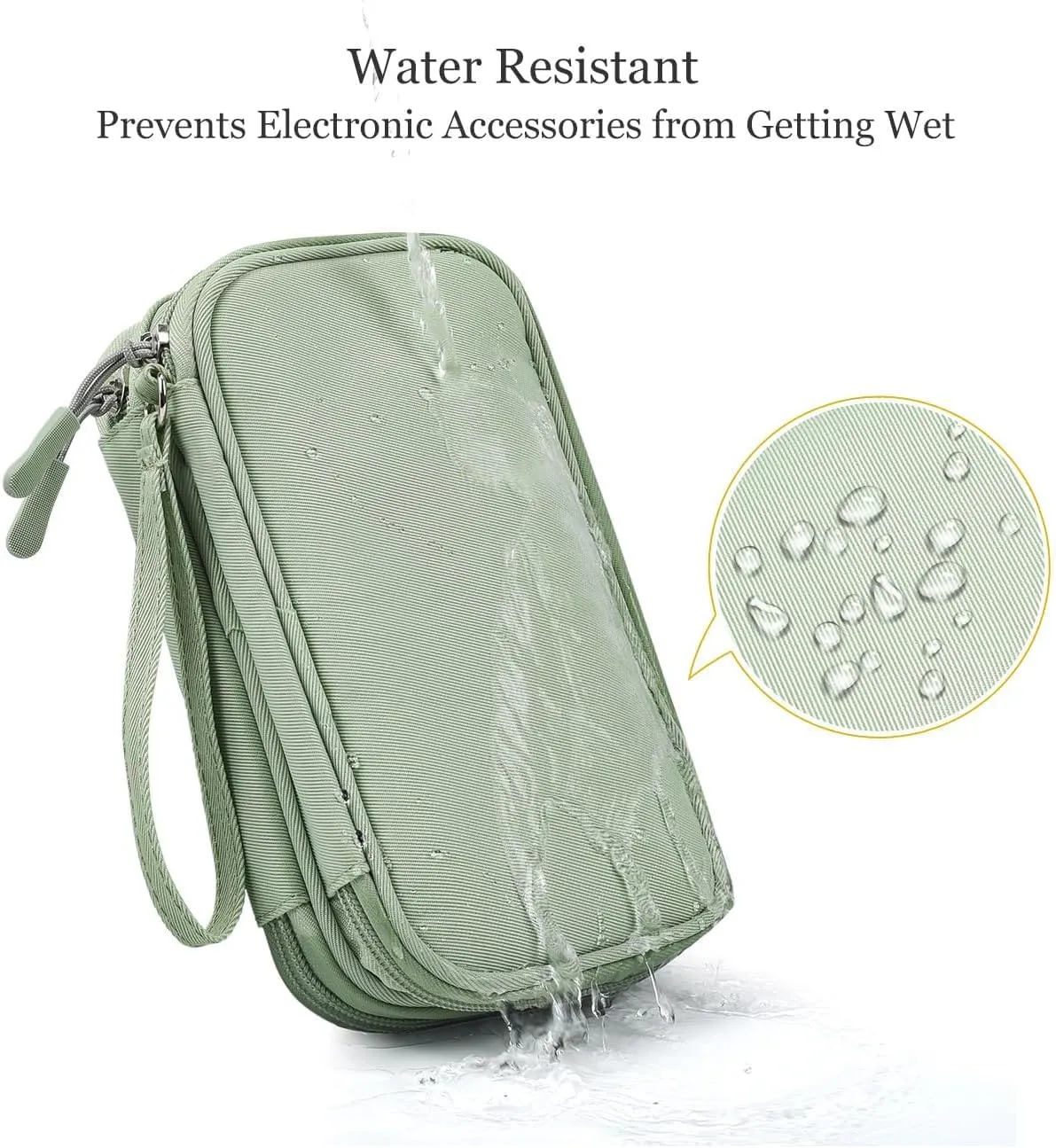 Electronic Organizer Travel USB Cable Accessories Bag/Case,Waterproof for Power Bank,Charging Cords,Chargers,Mouse ,Earphones Flash Drive