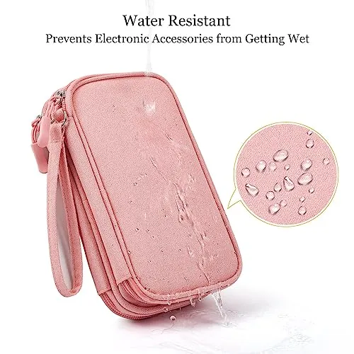 Electronic Organizer Travel USB Cable Accessories Bag/Case,Waterproof for Power Bank,Charging Cords,Chargers,Mouse ,Earphones Flash Drive