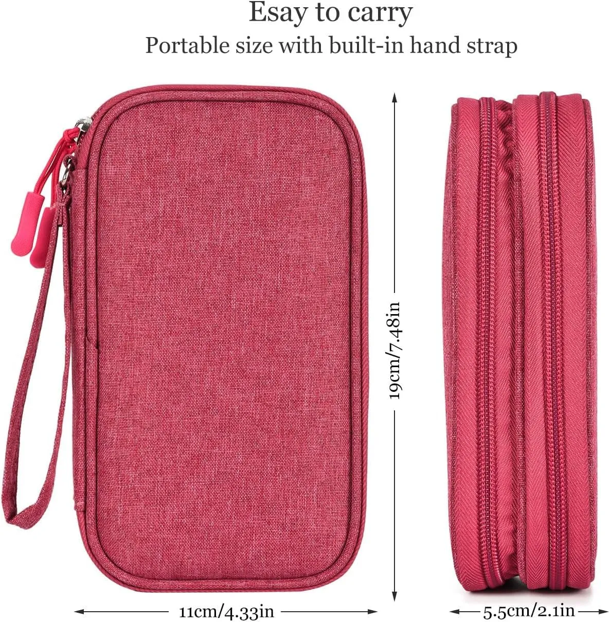Electronic Organizer Travel USB Cable Accessories Bag/Case,Waterproof for Power Bank,Charging Cords,Chargers,Mouse ,Earphones Flash Drive