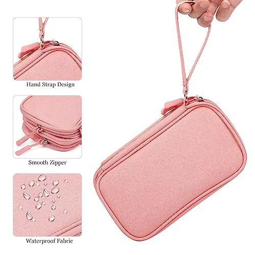 Electronic Organizer Travel USB Cable Accessories Bag/Case,Waterproof for Power Bank,Charging Cords,Chargers,Mouse ,Earphones Flash Drive