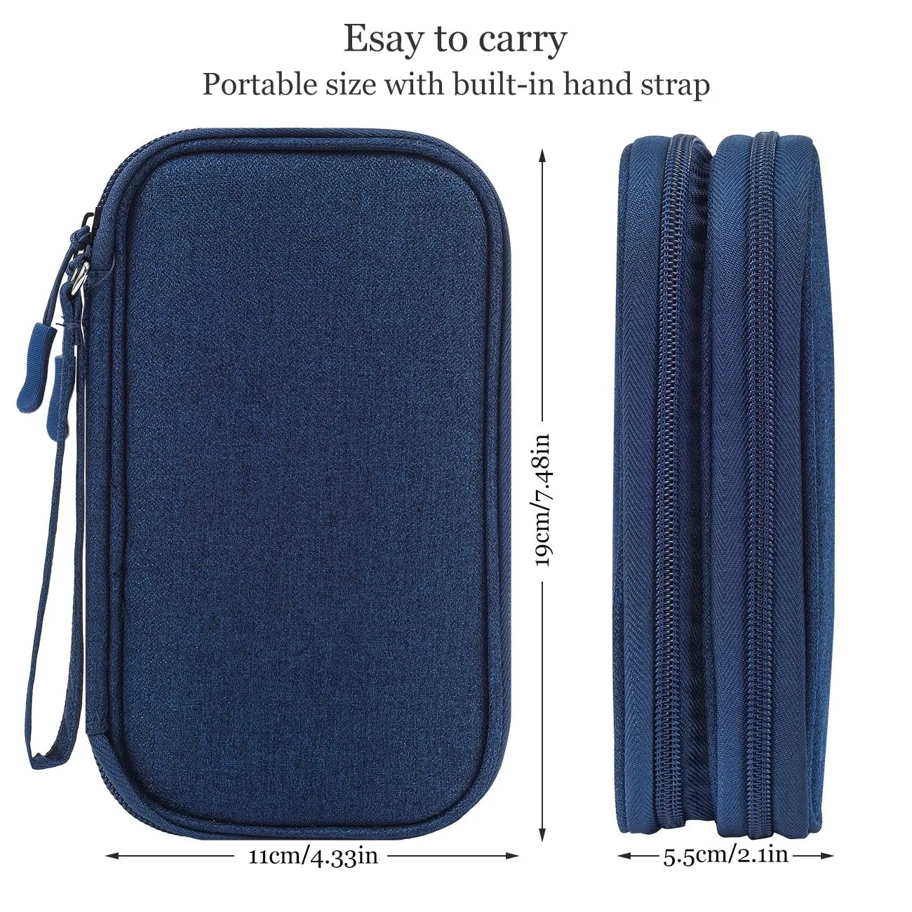 Electronic Organizer Travel USB Cable Accessories Bag/Case,Waterproof for Power Bank,Charging Cords,Chargers,Mouse ,Earphones Flash Drive