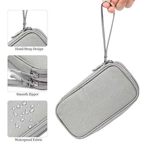 Electronic Organizer Travel USB Cable Accessories Bag/Case,Waterproof for Power Bank,Charging Cords,Chargers,Mouse ,Earphones Flash Drive