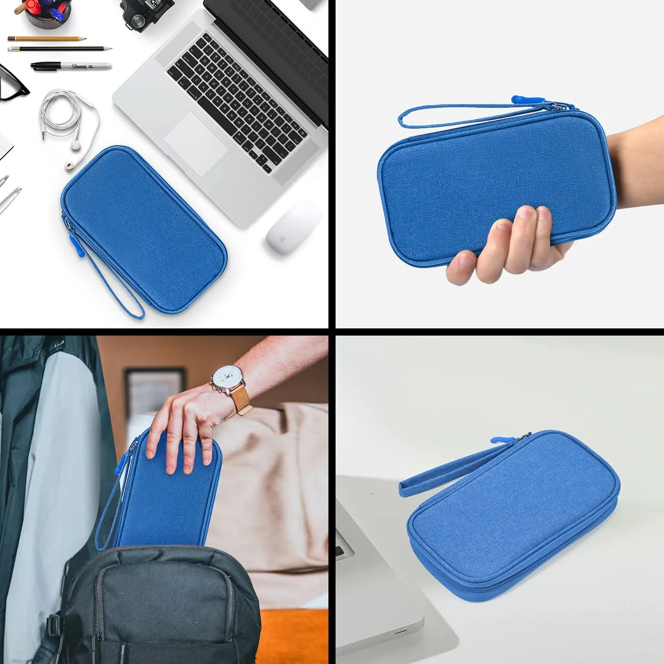 Electronic Organizer Travel USB Cable Accessories Bag/Case,Waterproof for Power Bank,Charging Cords,Chargers,Mouse ,Earphones Flash Drive