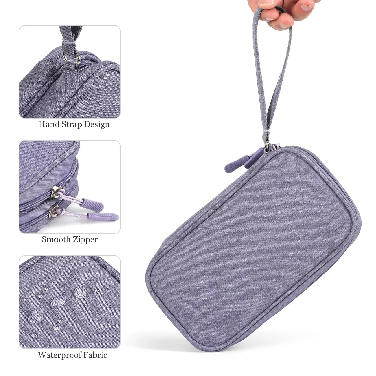 Electronic Organizer Travel USB Cable Accessories Bag/Case,Waterproof for Power Bank,Charging Cords,Chargers,Mouse ,Earphones Flash Drive