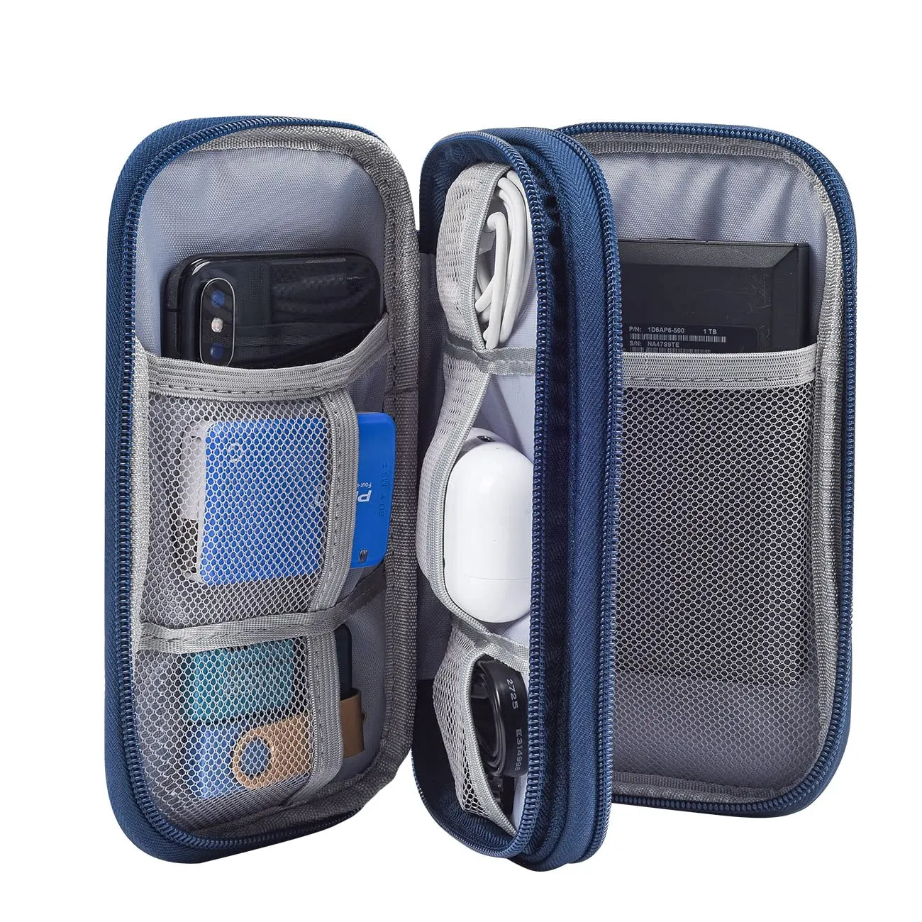 Electronic Organizer Travel USB Cable Accessories Bag/Case,Waterproof for Power Bank,Charging Cords,Chargers,Mouse ,Earphones Flash Drive